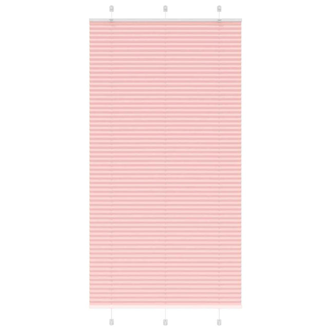Plisségardin Lyserød 110x200 cm Stofbredde 109,4 cm Polyester