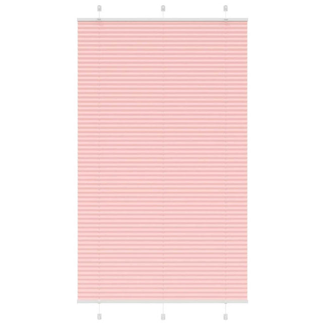 Plisségardin Lyserød 115x200 cm Stofbredde 114,4 cm Polyester
