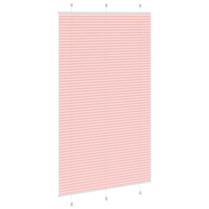 Plisségardin Lyserød 115x200 cm Stofbredde 114,4 cm Polyester