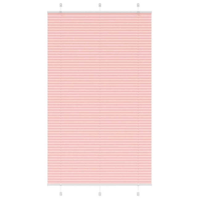 Plisségardin Lyserød 120x200 cm Stofbredde 119,4 cm Polyester