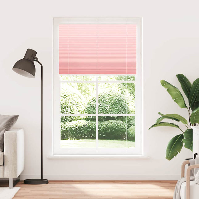 Plisségardin Lyserød 120x200 cm Stofbredde 119,4 cm Polyester