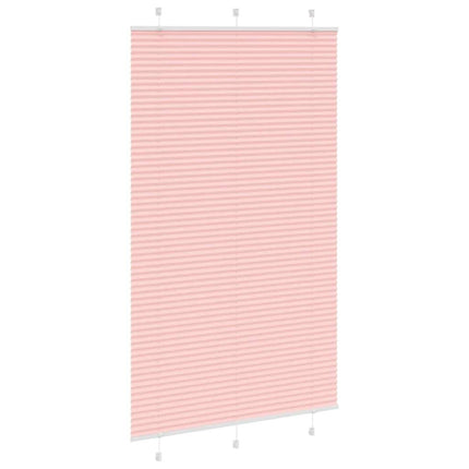 Plisségardin Lyserød 120x200 cm Stofbredde 119,4 cm Polyester