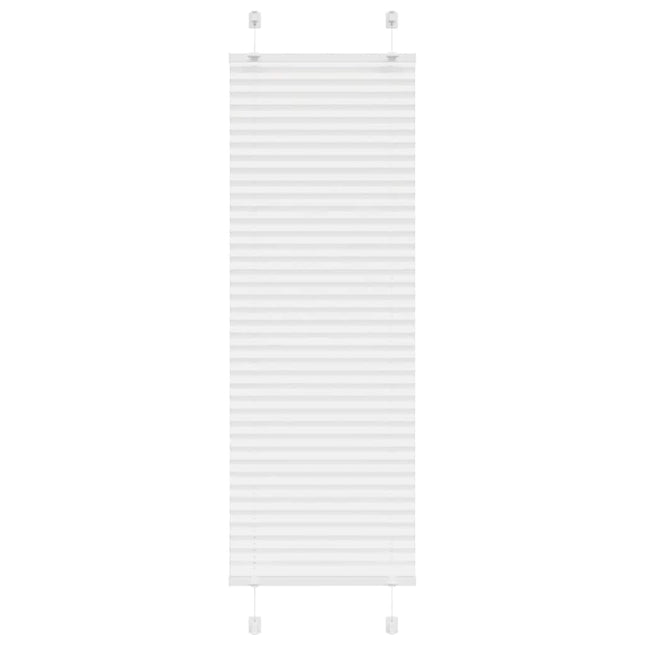 Plisségardin Hvid 40x100 cm Stofbredde 39,4 cm Polyester