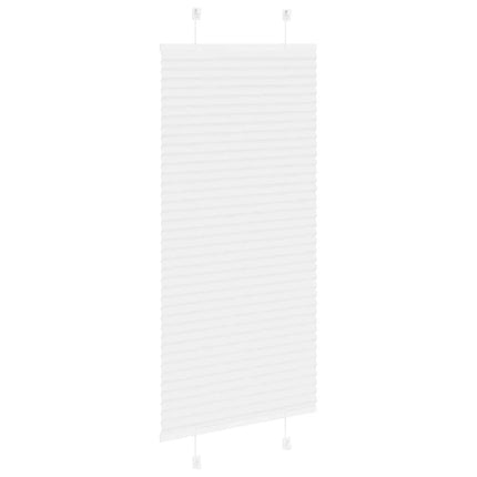 Plisségardin Hvid 55x100 cm Stofbredde 54,4 cm Polyester