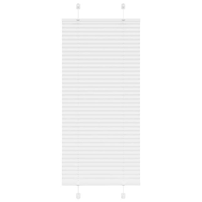 Plisségardin Hvid 65x100 cm Stofbredde 64,4 cm Polyester