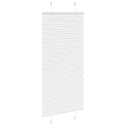 Plisségardin Hvid 65x100 cm Stofbredde 64,4 cm Polyester