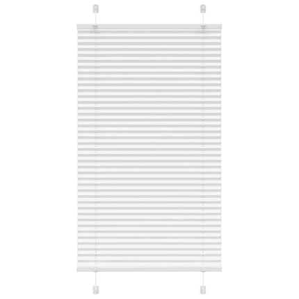 Plisségardin Hvid 80x100 cm Stofbredde 79,4 cm Polyester