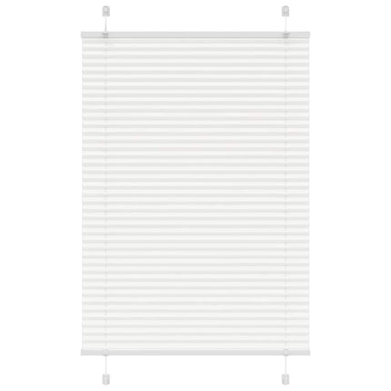 Plisségardin Hvid 85x100 cm Stofbredde 84,4 cm Polyester