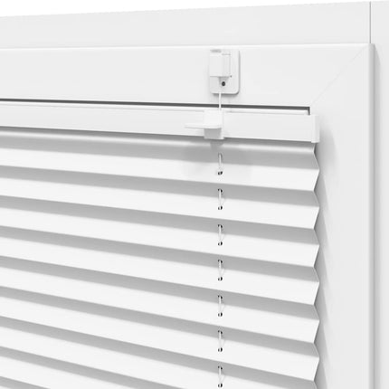 Plisségardin Hvid 85x100 cm Stofbredde 84,4 cm Polyester