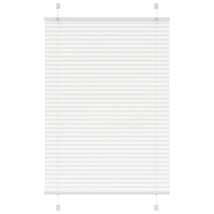 Plisségardin Hvid 95x100 cm Stofbredde 94,4 cm Polyester