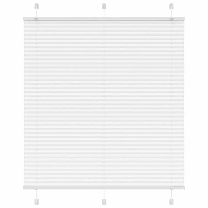 Plisségardin Hvid 120x100 cm Stofbredde 119,4 cm Polyester