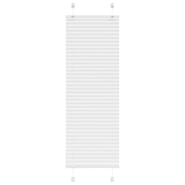 Plisségardin Hvid 45x150 cm Stofbredde 44,4 cm Polyester
