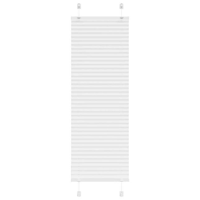 Plisségardin Hvid 45x150 cm Stofbredde 44,4 cm Polyester
