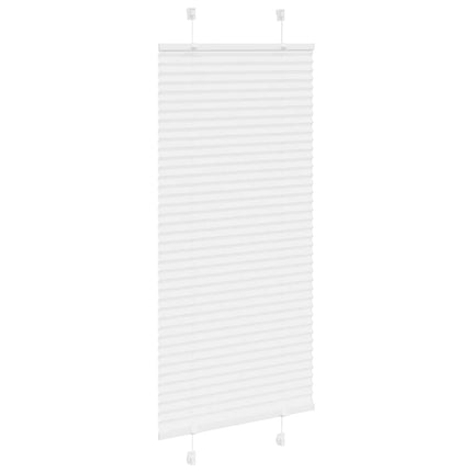 Plisségardin Hvid 55x150 cm Stofbredde 54,4 cm Polyester