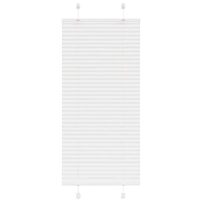 Plisségardin Hvid 65x150 cm Stofbredde 64,4 cm Polyester