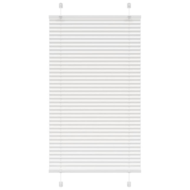Plisségardin Hvid 70x150 cm Stofbredde 69,4 cm Polyester