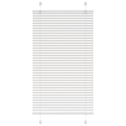 Plisségardin Hvid 70x150 cm Stofbredde 69,4 cm Polyester