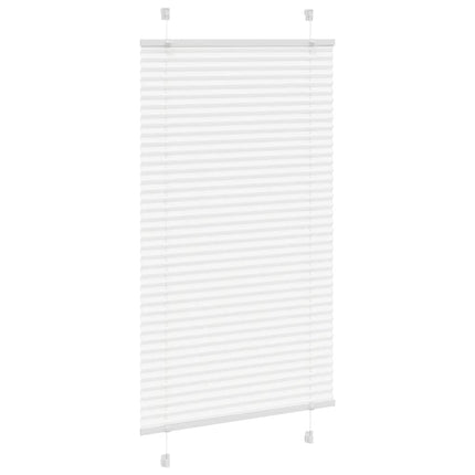 Plisségardin Hvid 70x150 cm Stofbredde 69,4 cm Polyester