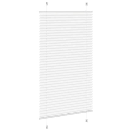 Plisségardin Hvid 75x150 cm Stofbredde 74,4 cm Polyester