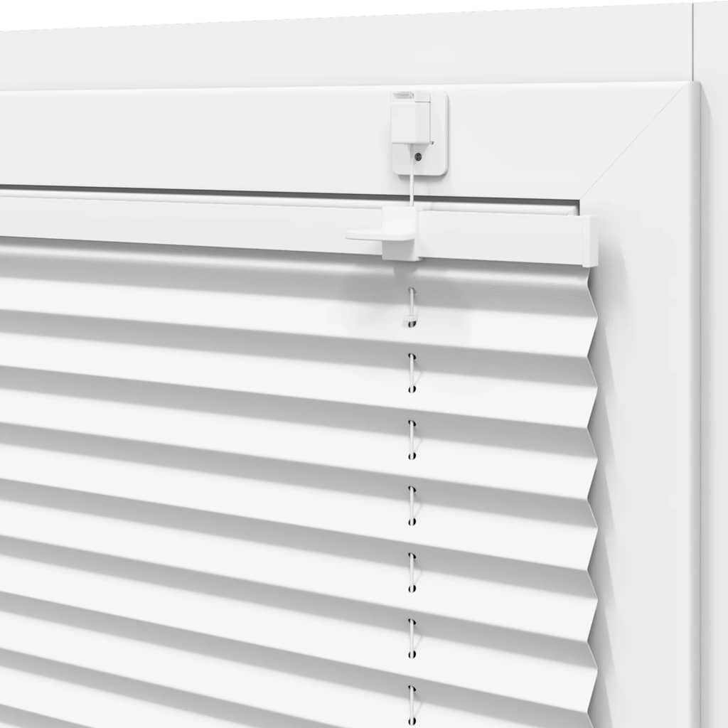 Plisségardin Hvid 75x150 cm Stofbredde 74,4 cm Polyester