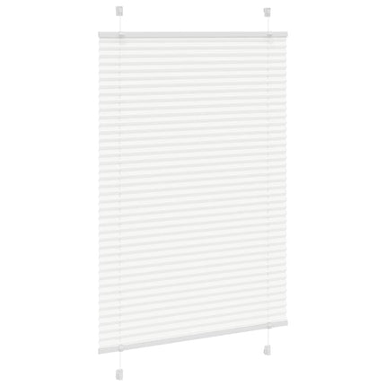 Plisségardin Hvid 85x150 cm Stofbredde 84,4 cm Polyester
