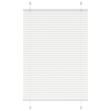 Plisségardin Hvid 90x150 cm Stofbredde 89,4 cm Polyester