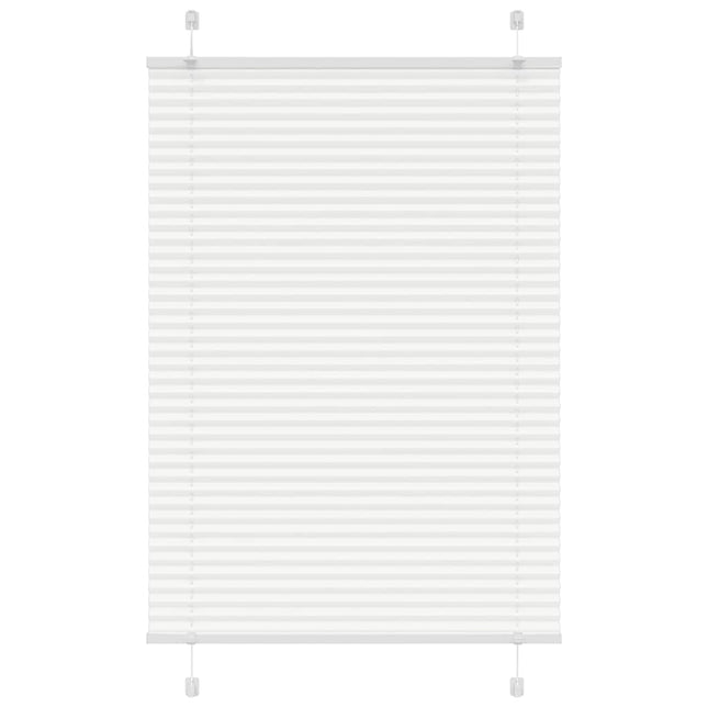 Plisségardin Hvid 90x150 cm Stofbredde 89,4 cm Polyester