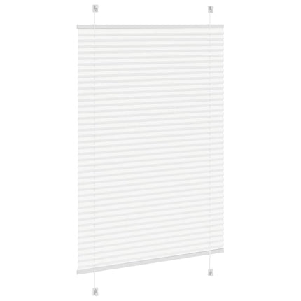 Plisségardin Hvid 90x150 cm Stofbredde 89,4 cm Polyester