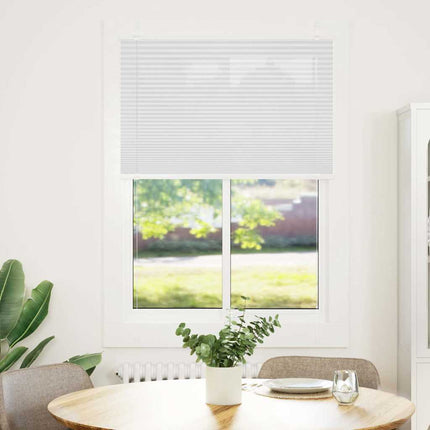 Plisségardin Hvid 100x150 cm Stofbredde 99,4 cm Polyester