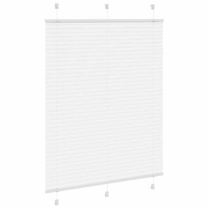 Plisségardin Hvid 110x150 cm Stofbredde 109,4 cm Polyester