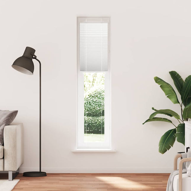 Plisségardin Hvid 40x200 cm Stofbredde 39,4 cm Polyester
