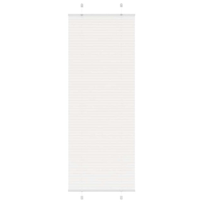 Plisségardin Hvid 70x200 cm Stofbredde 69,4 cm Polyester