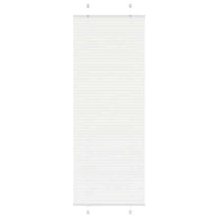 Plisségardin Hvid 75x200 cm Stofbredde 74,4 cm Polyester