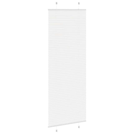 Plisségardin Hvid 75x200 cm Stofbredde 74,4 cm Polyester