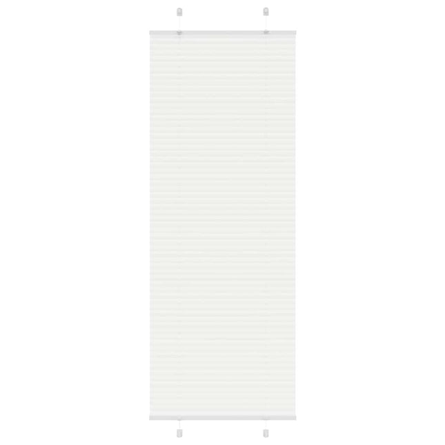 Plisségardin Hvid 80x200 cm Stofbredde 79,4 cm Polyester
