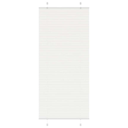 Plisségardin Hvid 100x200 cm Stofbredde 99,4 cm Polyester