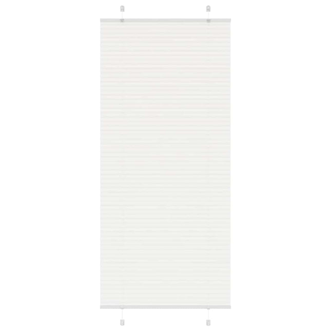 Plisségardin Hvid 100x200 cm Stofbredde 99,4 cm Polyester