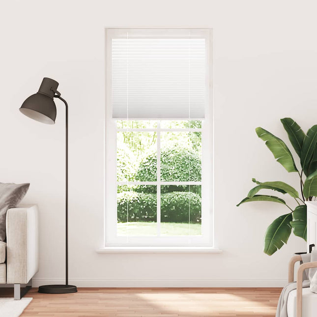 Plisségardin Hvid 100x200 cm Stofbredde 99,4 cm Polyester