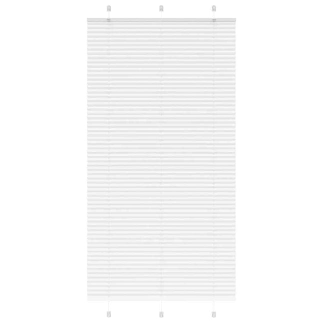 Plisségardin Hvid 105x200 cm Stofbredde 104,4 cm Polyester