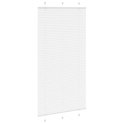 Plisségardin Hvid 110x200 cm Stofbredde 109,4 cm Polyester
