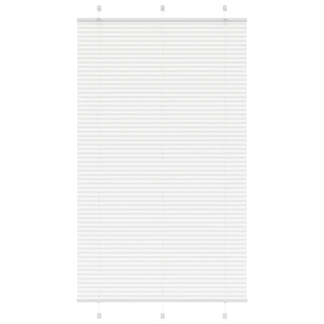 Plisségardin Hvid 115x200 cm Stofbredde 114,4 cm Polyester