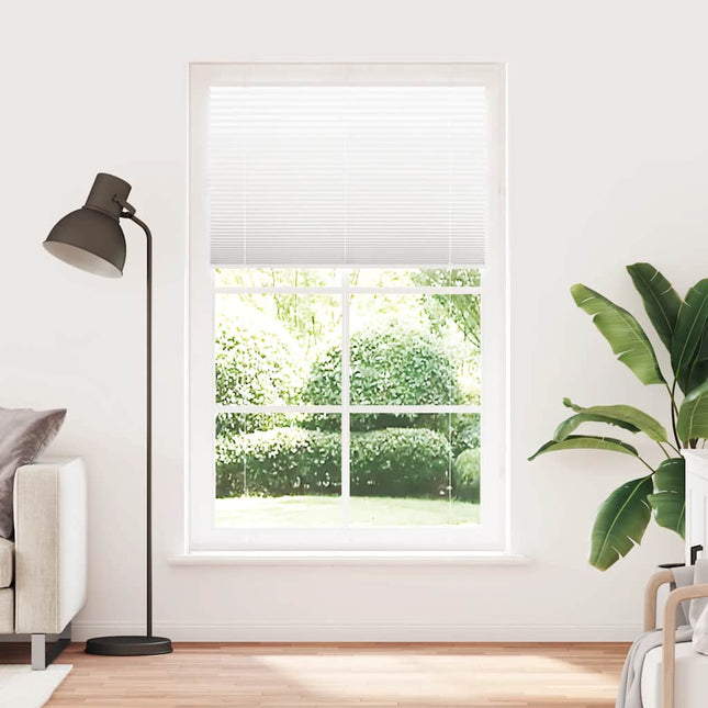 Plisségardin Hvid 115x200 cm Stofbredde 114,4 cm Polyester