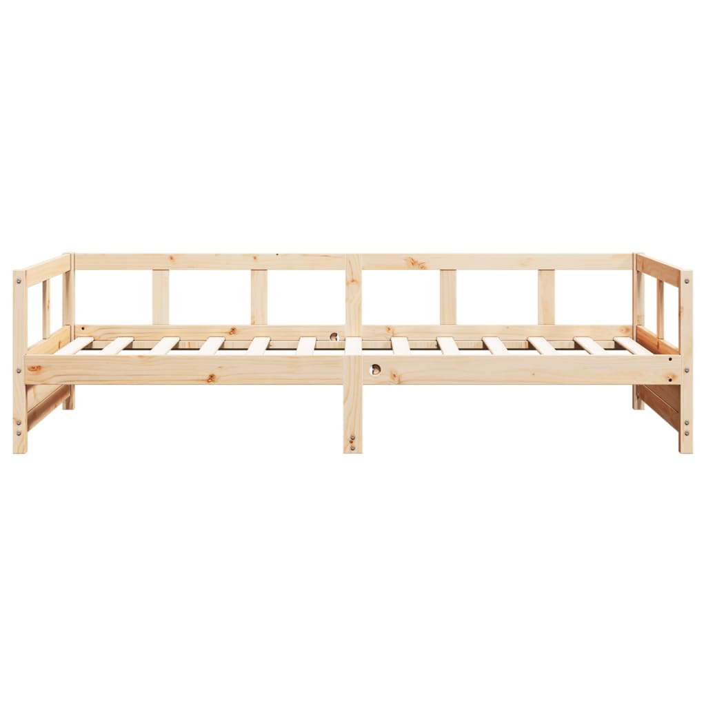 daybed 80x200 cm massivt fyrretræ naturfarvet