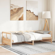 daybed 80x200 cm massivt fyrretræ naturfarvet