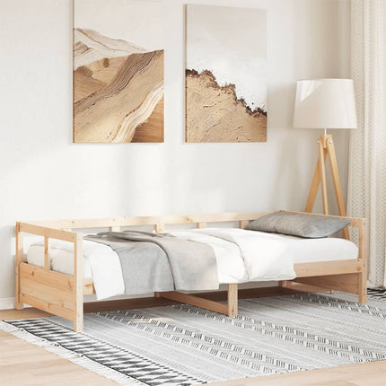 daybed 80x200 cm massivt fyrretræ naturfarvet