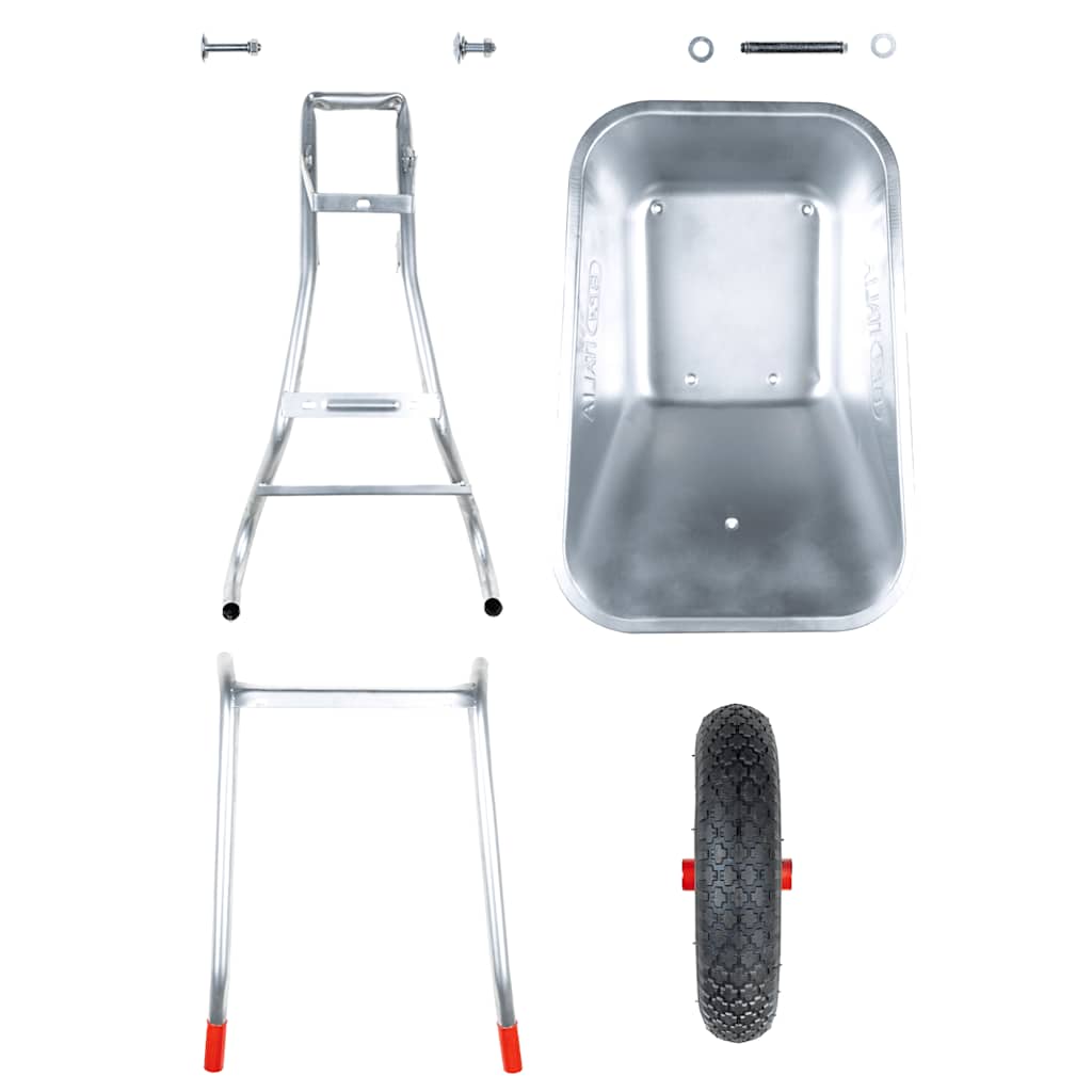 trillebør 90 L 150 kg galvaniseret stål og plastik