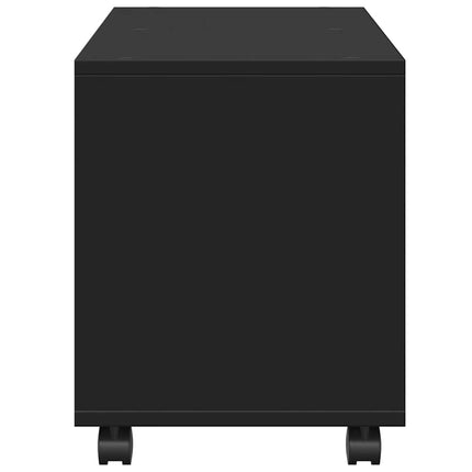 rullebord 72x33x42,5 cm konstrueret træ sort