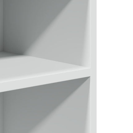 sidebord med hjul 55x60x78 cm konstrueret træ hvid