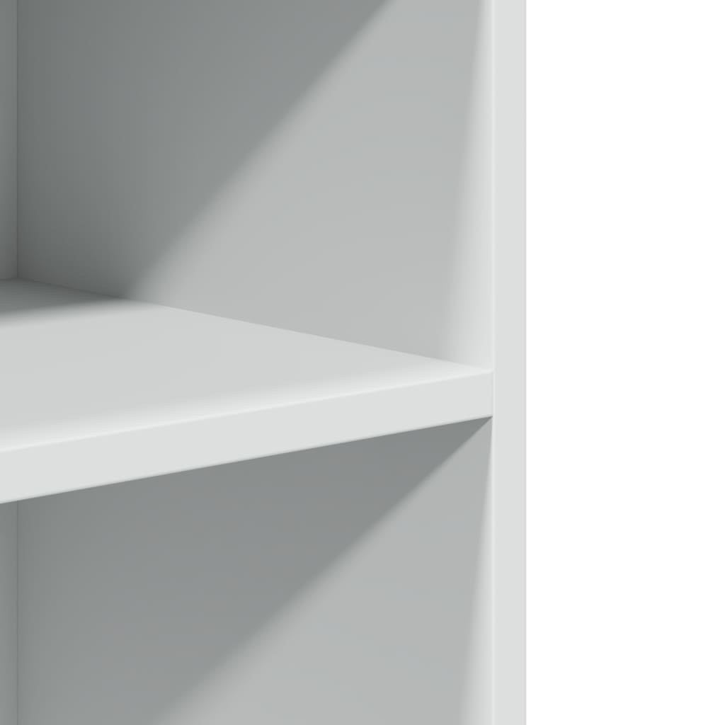 sidebord med hjul 55x60x78 cm konstrueret træ hvid