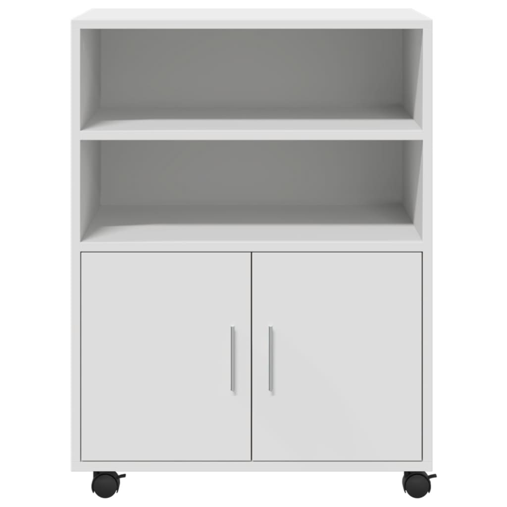 rullebord 60x48x81 cm konstrueret træ hvid